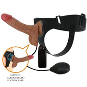 PRETTY LOVE - UNIVERSAL HARNESS SLIP MIT VIBRIERENDEM UND SQUIRTING-DILDO 15,5 CM MULATO PRETTY LOVE