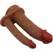 PRETTY LOVE - HULBERT DOPPELTER REALISTISCHER DILDO MIT VIBRATION MULATO PRETTY LOVE