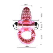 BAILE - SWEET ABS 10 RHYTHMS RING ROSA VIBRATOR PENISRING BAILE FOR HIM