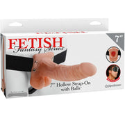 FETISH FANTASY SERIES - 7 HOHL STRAP-ON MIT BLLEN 17,8 CM FLEISCH FETISH FANTASY SERIES