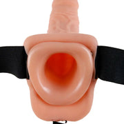 FETISH FANTASY SERIES - 7 HOHL STRAP-ON MIT BLLEN 17,8 CM FLEISCH FETISH FANTASY SERIES