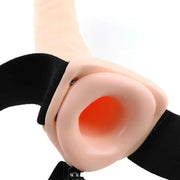 FETISH FANTASY SERIES - 19 CM VIBRIERENDER HOHL-STRAP-ON BRAUN FETISH FANTASY SERIES