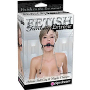 FETISH FANTASY EXTREME - DELUXE BALL GAG UND NIPPELKLAMMER FETISH FANTASY EXTREME