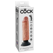 KING COCK - VIBRATORDILDO 15.24 CM NATÜRLICH KING COCK
