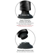 KING COCK - VIBRIERENDER DILDO MIT HODEN 23 CM SCHWARZ KING COCK