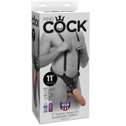 KING COCK - 28 CM HOHLES STRAP-ON-STRUMPFSYSTEM FLEISCH KING COCK