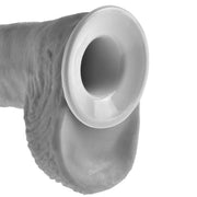 KING COCK - 28 CM HOHLES STRAP-ON-STRUMPFSYSTEM FLEISCH KING COCK