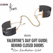 BIJOUX - DÉSIR MÉTALLIQUE HANDSCHELLEN AUS SCHWARZEM METALLGEWEBE BIJOUX DESIRE METALLIQUE