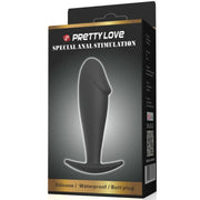 PRETTY LOVE - ANAL PLUG SILIKON PENISFORM SCHWARZ PRETTY LOVE BOTTOM