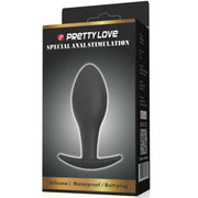 PRETTY LOVE - ANAL PLUG SILIKONANKER 8.5 CM SCHWARZ PRETTY LOVE BOTTOM