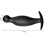 PRETTY LOVE - SILIKON ANALPLUG 11.7 CM SCHWARZ - ENGEFREUNDE.COM