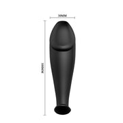PRETTY LOVE - SILIKON ANAL PLUG PENIS FORM UND 12 VIBRATIONSMODI SCHWARZ PRETTY LOVE BOTTOM