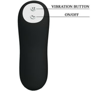 PRETTY LOVE - ANALPLUG AUS SILIKON EXTRA STIMULATION UND 12 VIBRATIONSMODI SCHWARZ PRETTY LOVE BOTTOM