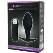 PRETTY LOVE - ANAL PLUG ANKERFORM SILIKON 12 VIBRATIONSMODI SCHWARZ - ENGEFREUNDE.COM