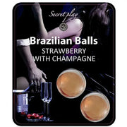SECRETPLAY - BRASILIANISCHE KUGEL SET ERDBEER UND CHAMPAGNER SECRETPLAY COSMETIC