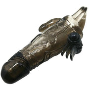 BAILE - BRAVE MAN PENISHÜLLE MIT KLITORIS UND ANALSTIMULATION DOPPELTE KUGEL SCHWARZ 16.5 CM BAILE FOR HIM