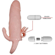 BAILE - BRAVE MAN PENISHÜLLE MIT KLITORIS UND ANALSTIMULATION FLEISCH 16.5 CM BAILE FOR HIM