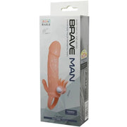BAILE - BRAVE MAN PENISHÜLLE MIT KLITORIS UND ANALSTIMULATION FLEISCH 16.5 CM BAILE FOR HIM