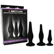 PRETTY LOVE - ANALPLUGS SILIKON INITIATIONS KIT PRETTY LOVE