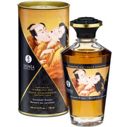 SHUNGA - MASSAGEÖL MIT WÄRMEEFFEKT, KARAMELLGESCHMACK 100 ML - ENGEFREUNDE.COM