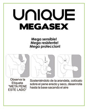 UNIQ - MEGASEX LATEX FREE SENSITIVE CONDOMS 3 UNITS - ENGEFREUNDE.COM