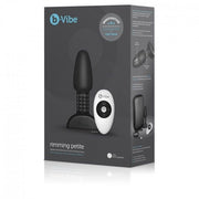B-VIBE - RIMMING ANALPLUG MIT FERNBEDIENUNG PETITE SCHWARZ B-VIBE