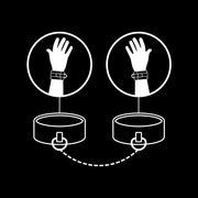 FETISH SUBMISSIVE - HANDSCHELLEN AUS VEGANEM LEDER MIT NOPRENE-FUTTER - ENGEFREUNDE.COM