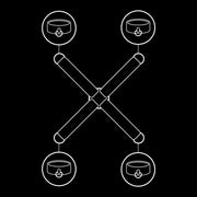 FETISH SUBMISSIVE - HANDSCHELLENVERBINDUNG AUS VEGANEM LEDER - ENGEFREUNDE.COM