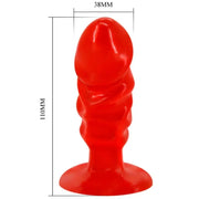 BAILE - UNISEX ANALPLUG MIT ROTEM SAUGNAPF - ENGEFREUNDE.COM