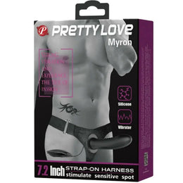 PRETTY LOVE - MYRON STRAP-ON MIT VIBRATION UND HOHLDILDO PRETTY LOVE