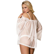 SUBBLIME - BABYDOLL WHITE FLARED SLEEVE S / M. SUBBLIME BABYDOLLS