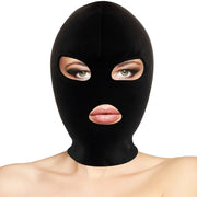 DARKNESS - BDSM-SUBMISSION-MASKE, MUND UND AUGEN SCHWARZ - ENGEFREUNDE.COM