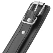 DARKNESS - SCHWARZE VERSTELLBARE HANDSCHELLEN MIT DOPPELTEM VERSTÄRKUNGSBAND - ENGEFREUNDE.COM