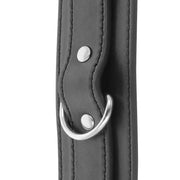 DARKNESS - SCHWARZE VERSTELLBARE HANDSCHELLEN MIT DOPPELTEM VERSTÄRKUNGSBAND - ENGEFREUNDE.COM