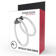 DARKNESS - DOPPELTER PENISRING AUS METALL DARKNESS SENSATIONS