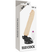 BASECOCK - REALISTISCHER VIBRATOR MIT FERNBEDIENUNG SCHWARZ 20 CM -O- 4 CM BASECOCK
