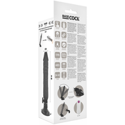 BASECOCK - REALISTISCHER VIBRATOR MIT FERNBEDIENUNG SCHWARZ 20 CM -O- 4 CM BASECOCK