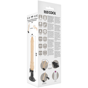 BASECOCK - REALISTISCHER VIBRATOR MIT FERNBEDIENUNG SCHWARZ 19.5 CM -O- 4 CM BASECOCK