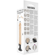BASECOCK - REALISTISCHER VIBRATOR MIT FERNBEDIENUNG SCHWARZ 21 CM -O- 4 CM BASECOCK