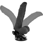 BASECOCK - ARTIKULIERBARER VIBRATOR MIT FERNBEDIENUNG SCHWARZ 21 CM -O- 5 CM BASECOCK