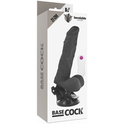 BASECOCK - ARTIKULIERBARER VIBRATOR MIT FERNBEDIENUNG SCHWARZ 21 CM -O- 5 CM BASECOCK