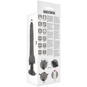 BASECOCK - ARTIKULIERBARER VIBRATOR MIT FERNBEDIENUNG SCHWARZ 18.5 CM -O- 4 CM BASECOCK