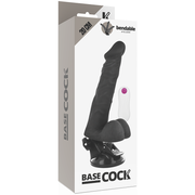 BASECOCK - ARTIKULIERBARER VIBRATOR MIT FERNBEDIENUNG SCHWARZ 20 CM -O- 4.5 CM BASECOCK