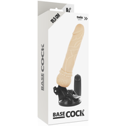 BASECOCK - REALISTISCHER VIBRATOR MIT FERNBEDIENUNG SCHWARZ 19.5 CM -O- 4 CM BASECOCK
