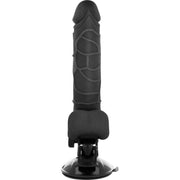 BASECOCK - REALISTISCHER VIBRATOR MIT FERNBEDIENUNG SCHWARZ 18.5 CM -O- 4CM BASECOCK
