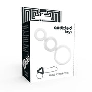 ADDICTED TOYS - RINGSET FÜR PENIS TRANSPARENT - ENGEFREUNDE.COM