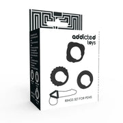 ADDICTED TOYS - C-RING-SET SCHWARZ - ENGEFREUNDE.COM