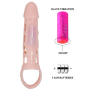 BAILE - PENIS EXTENDER COVER MIT VIBRATION UND NATÜRLICHEM GURT 13.5 CM BAILE FOR HIM