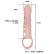BAILE - PENIS EXTENDER COVER MIT VIBRATION UND NATÜRLICHEM GURT 13.5 CM BAILE FOR HIM