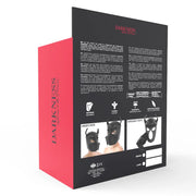 DARKNESS - NEOPREN-HUNDEMASKE MIT ABNEHMBARER MAULE L - ENGEFREUNDE.COM